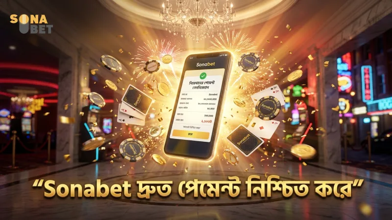 স্থানীয় পেমেন্ট মেথডে Sonabet দ্রুত লেনদেন নিশ্চিত করে