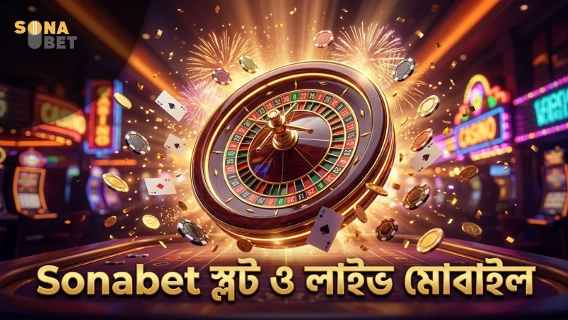 Sonabet এর মোবাইল স্লট ও লাইভ গেমস নিরাপদ ও বৈচিত্র্যময়।