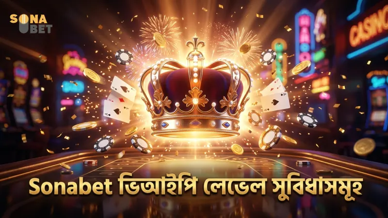 Sonabet ভিআইপি ক্লাবের লেভেল অনুযায়ী সুবিধার বিশদ চিত্র।